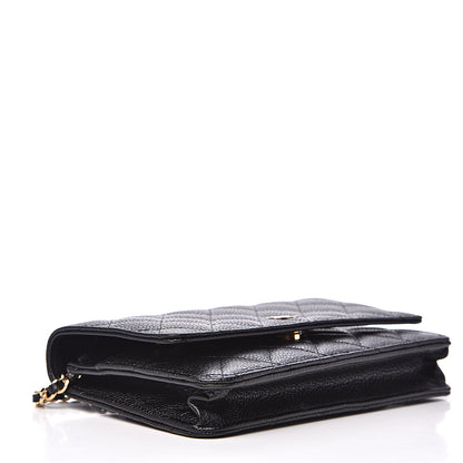 Chanel Caviar Quilted Wallet On Chain WOC Black 3 of 10