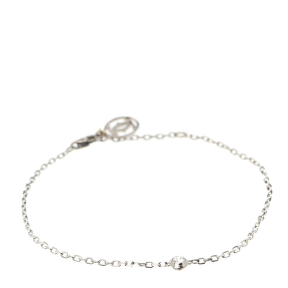 Cartier 18K White Gold Diamond SM D'Amour Bracelet 1 of 6