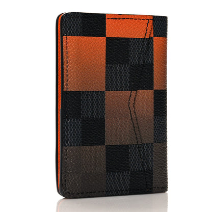 Louis Vuitton Damier Graphite Giant Pocket Organizer Orange 3 of 7