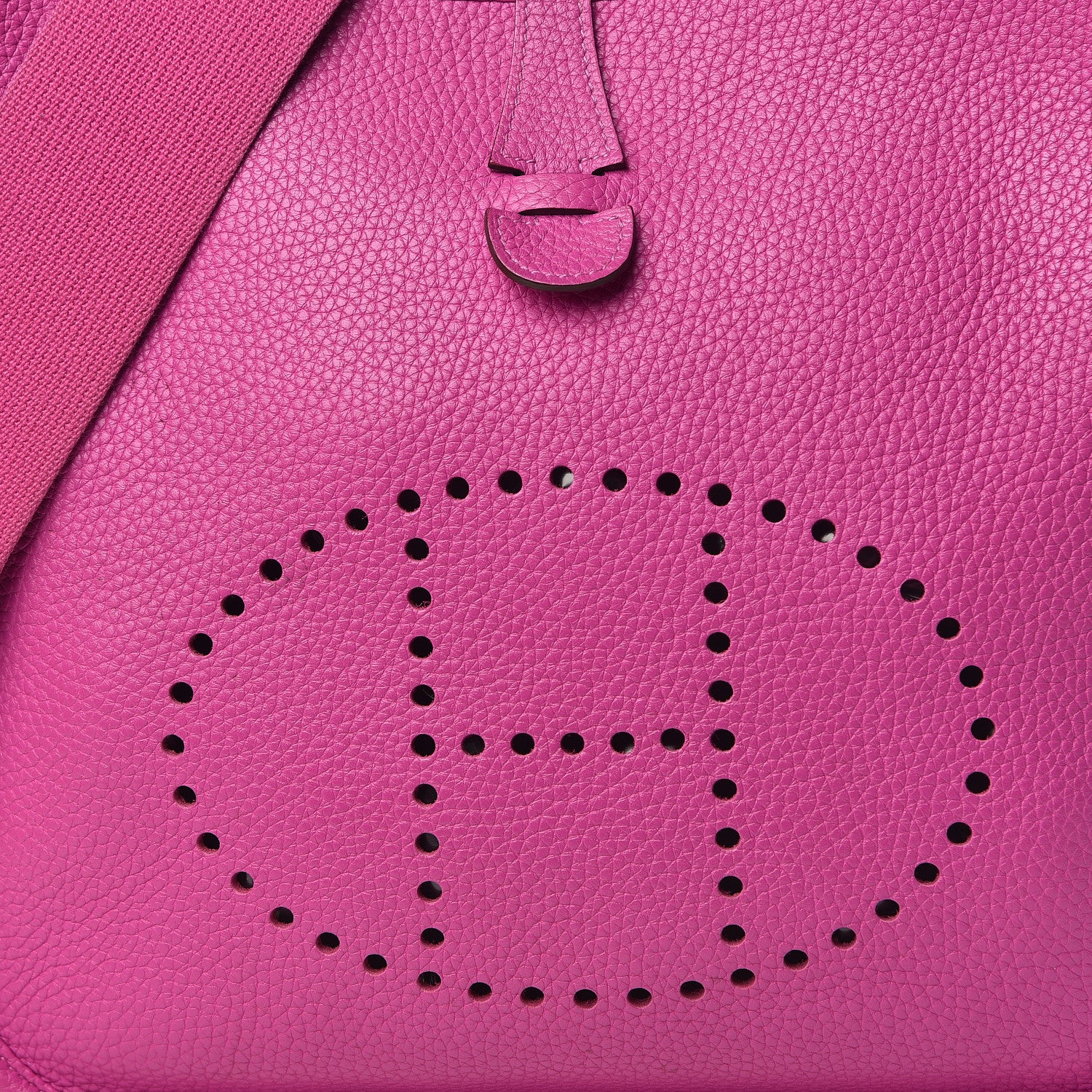 Hermes Taurillon Clemence Evelyne III PM Magnolia 12 of 13