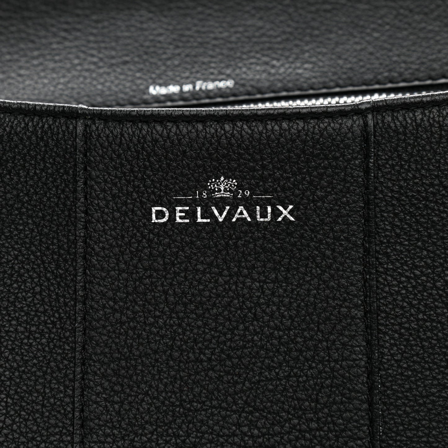 Grained Calfskin GM Brillant Satchel Black