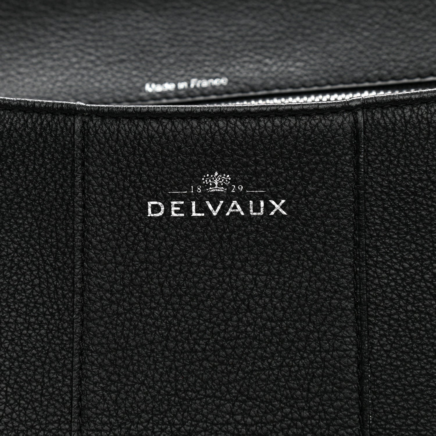 Delvaux Grained Calfskin GM Brillant Satchel Black 6 of 15
