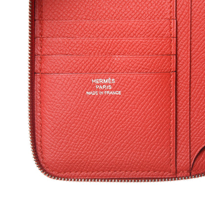 Hermes Epsom Compact Azap Wallet Rouge Tomate 6 of 8