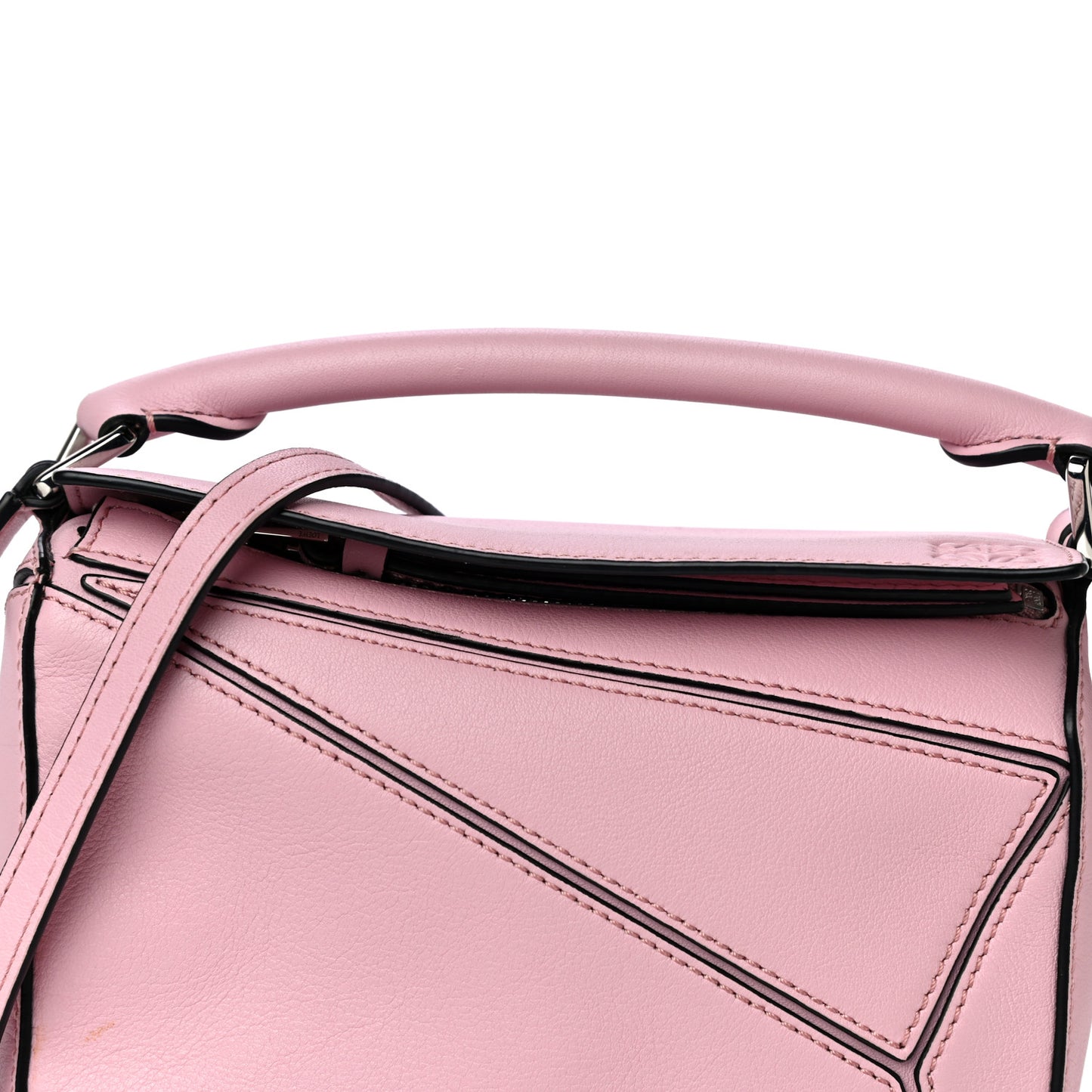 Calfskin Mini Puzzle Bag Pastel Pink