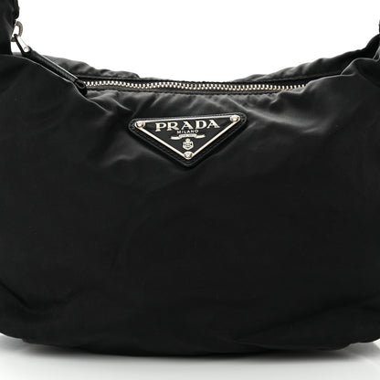 Prada Tessuto Nylon Saffiano Sacca Shoulder Bag Black 8 of 19