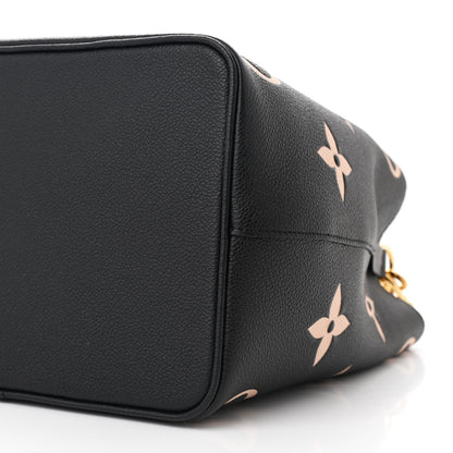 Louis Vuitton Empreinte Monogram Giant Neonoe MM Black Beige 11 of 12