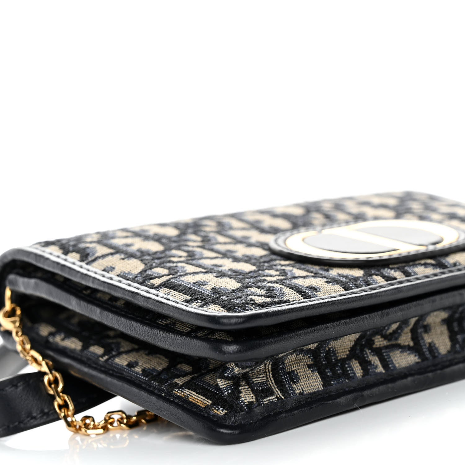 Christian Dior Oblique 30 Montaigne 2-In-1 Pouch Blue 8 of 9