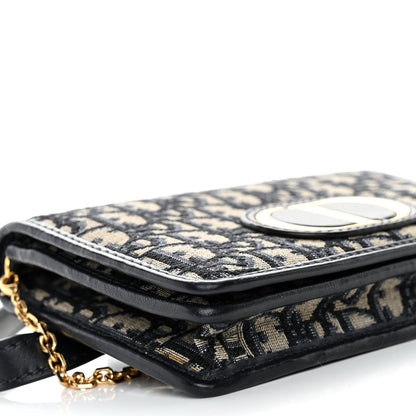 Christian Dior Oblique 30 Montaigne 2-In-1 Pouch Blue 8 of 9