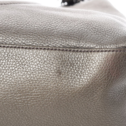 Gucci Metallic Pebbled Calfskin Medium Soho Chain Shoulder Bag Sasso 14 of 22