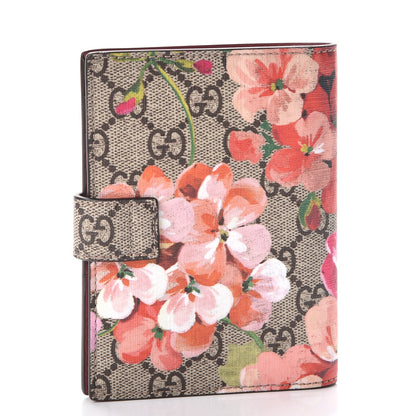 Gucci GG Supreme Monogram Blooms Passport Case Beige Multicolor Dry Rose 3 of 8