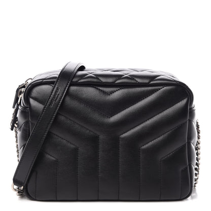 Saint Laurent Calfskin Y Quilted Monogram Small Loulou Bowling Bag Black 1 of 10
