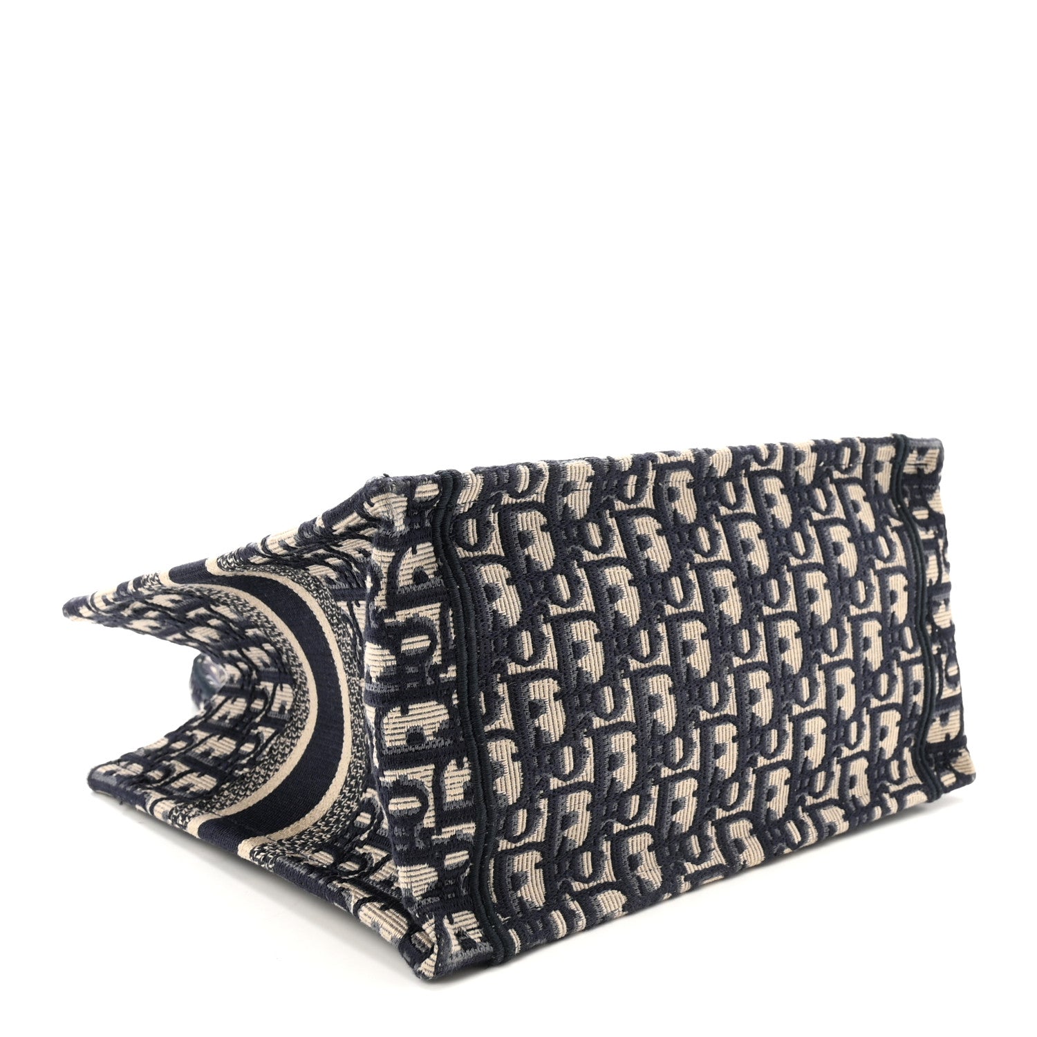 Christian Dior Oblique Small Book Tote Blue Multicolor 4 of 10