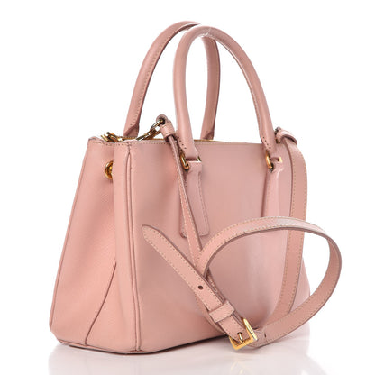 Prada Saffiano Mini Galleria Double Zip Tote Orchidea 4 of 19