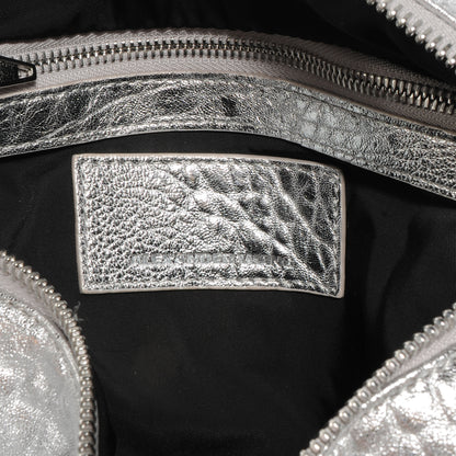 Alexander Wang Pebbled Leather Rocco Duffel Rhodium w Rhodium Hardware 6 of 7