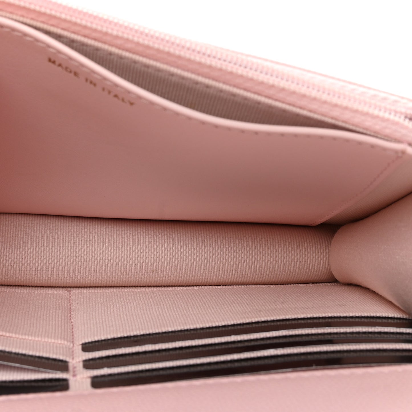Caviar Quilted Crystal CC Wallet On Chain WOC Light Pink