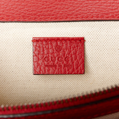 Gucci Dollar Calfskin Swarovski Crystal Small Dionysus Shoulder Bag Hibiscus Red 6 of 11
