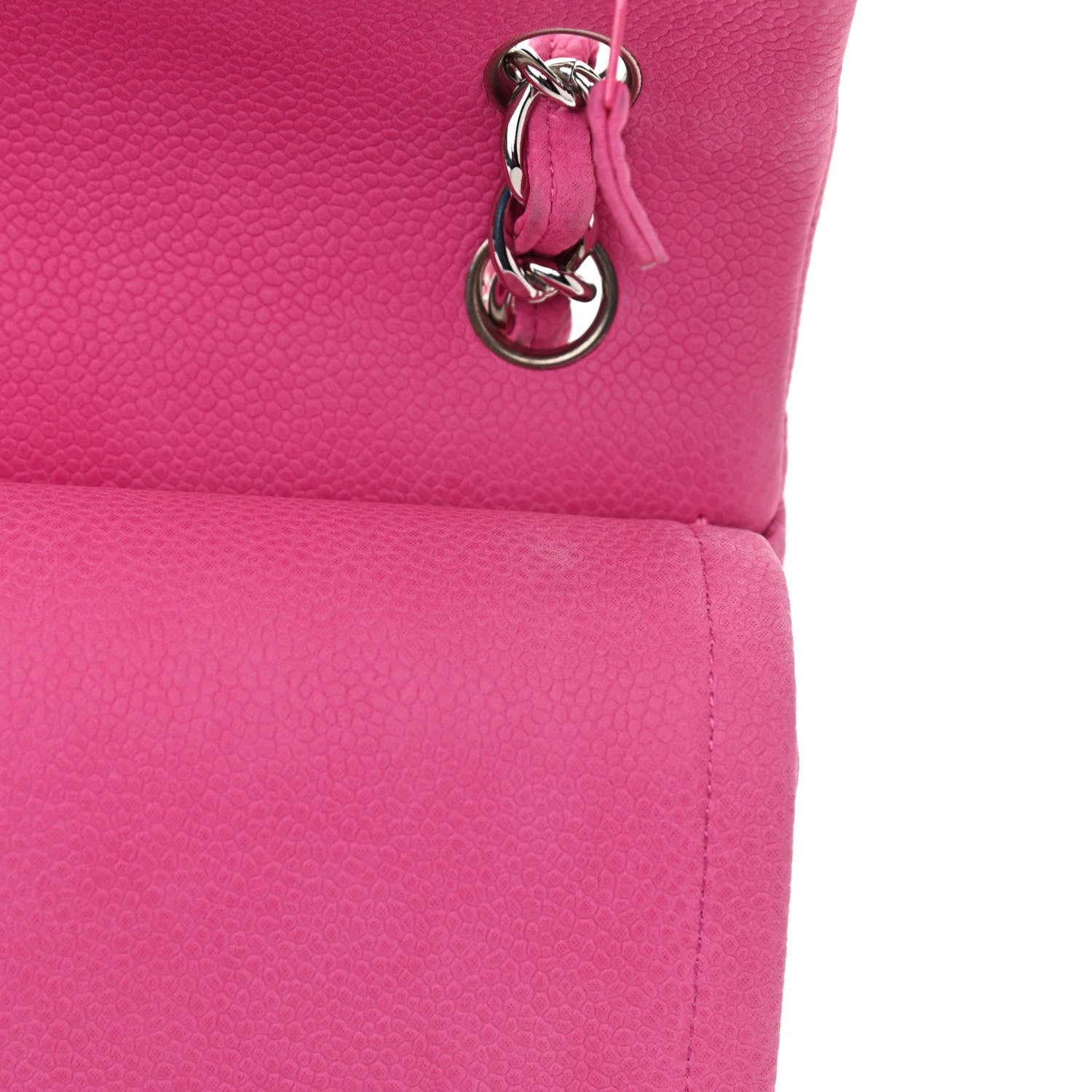 Chanel Iridescent Caviar Quilted Jumbo Double Flap Pink 14 of 14