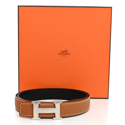 Hermes Box Togo 24mm Mini H Belt 80 32 Black Gold 6 of 6
