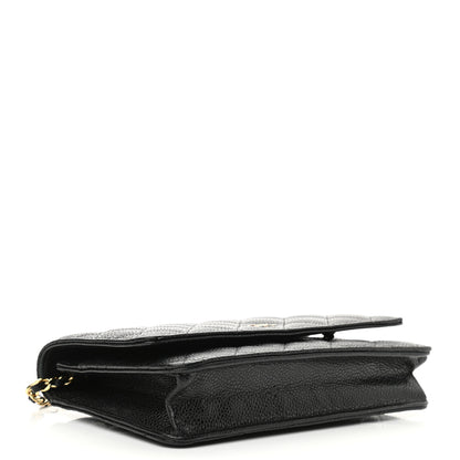 Chanel Caviar Quilted Wallet On Chain WOC Black 4 of 12