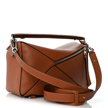 Loewe Calfskin Medium Puzzle Bag Tan 2 of 11