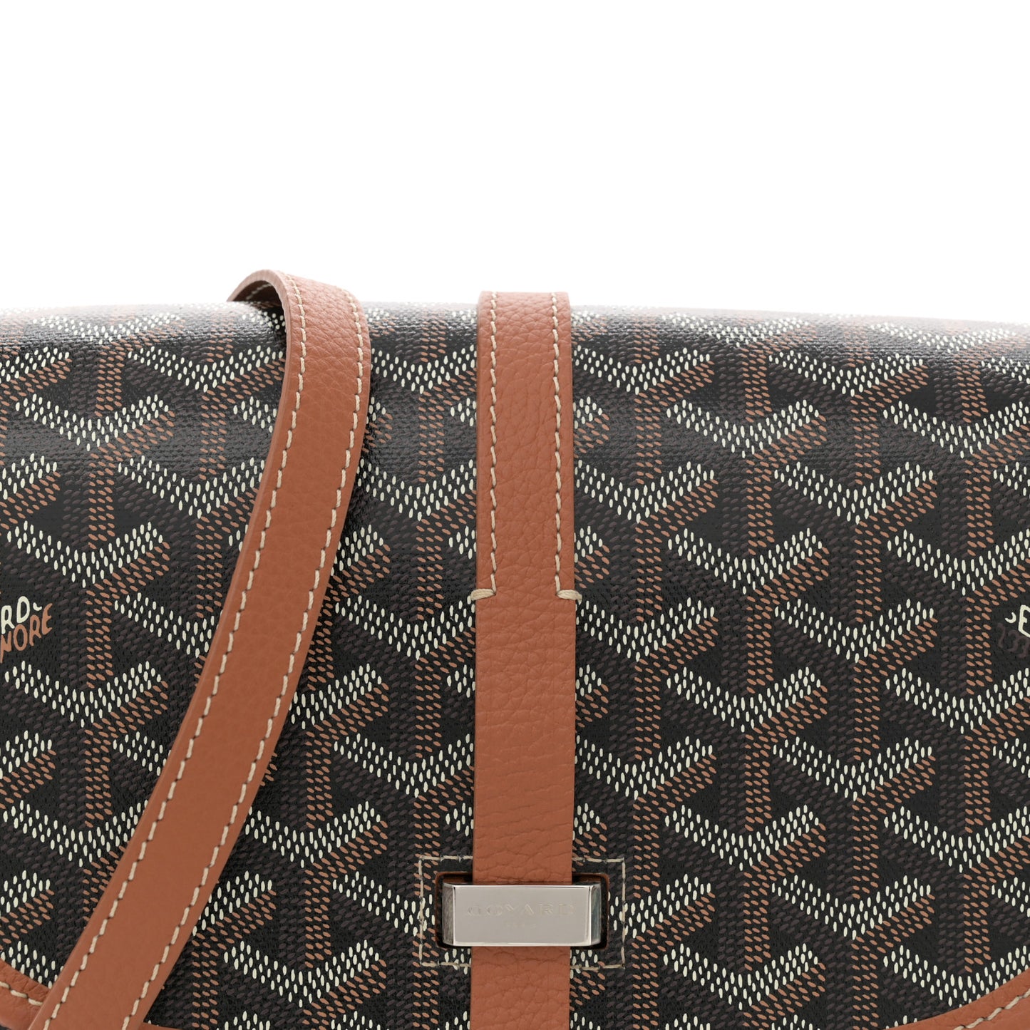 Goyardine Belvedere II PM Messenger Bag Black Gold