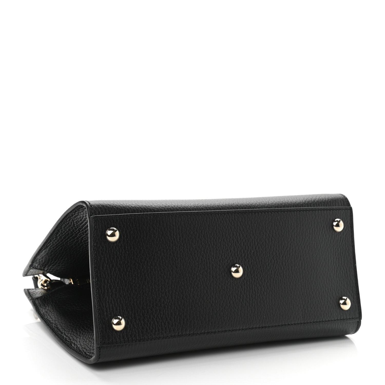 Gucci Dollar Calfskin Medium Soho Top Handle Satchel Black 4 of 10