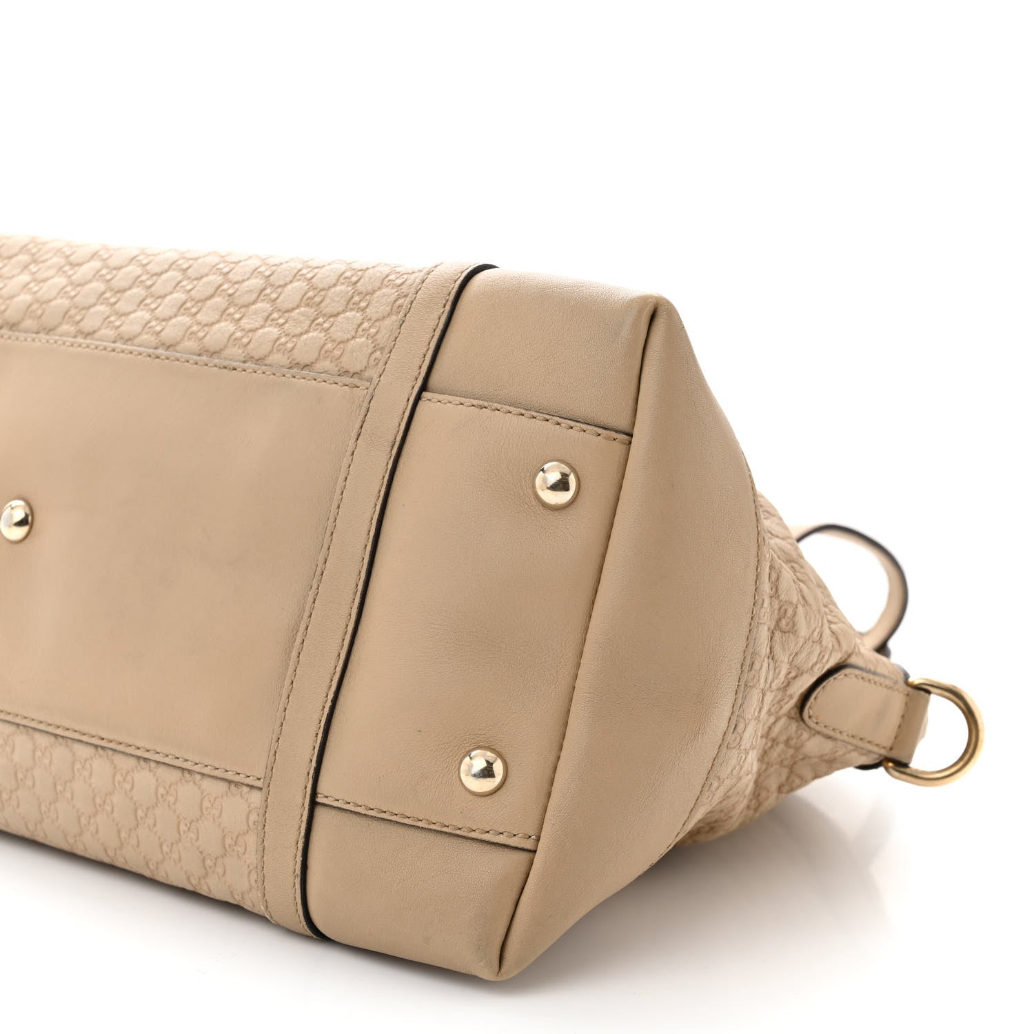 Gucci Calfskin Microguccissima Medium Nice Top Handle Dome Bag Beige 10 of 20