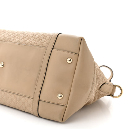 Gucci Calfskin Microguccissima Medium Nice Top Handle Dome Bag Beige 10 of 20