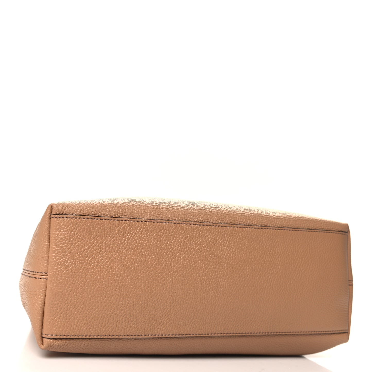 Pebbled Calfskin Medium Soho Chain Shoulder Bag Camelia