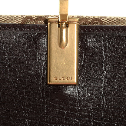 Gucci Monogram Horsebit Continental Wallet Dark Brown 7 of 8