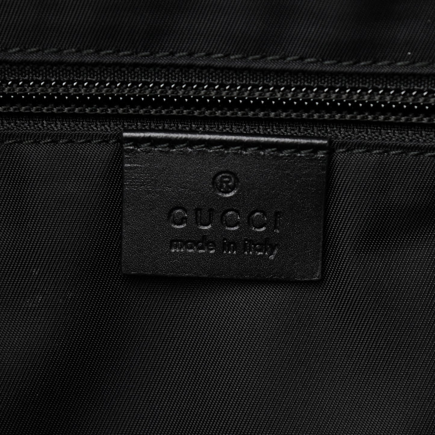 GG Supreme Monogram Web Medium Zippered Tote Beige Black