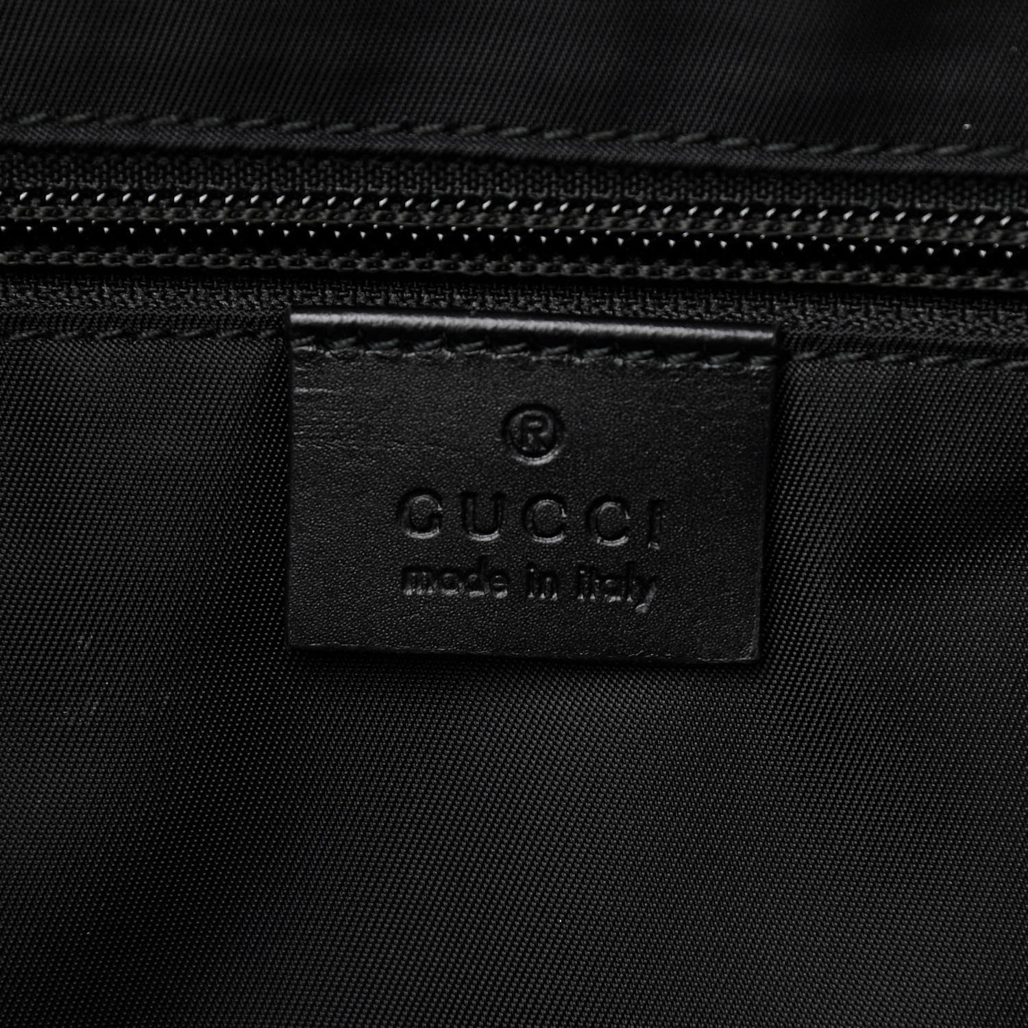 Gucci GG Supreme Monogram Web Medium Zippered Tote Beige Black 6 of 10