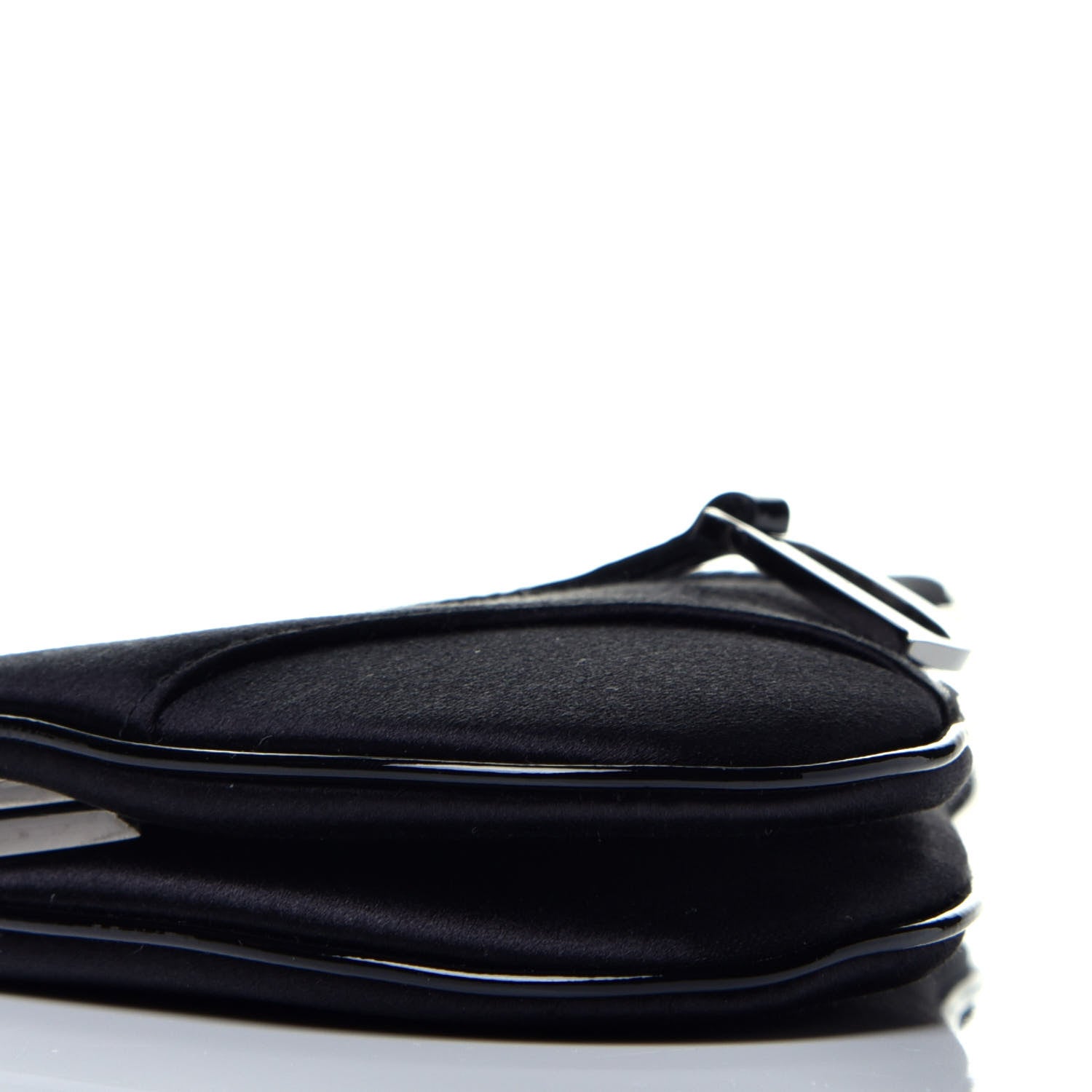 Christian Dior Satin Mini Saddle Black 8 of 9