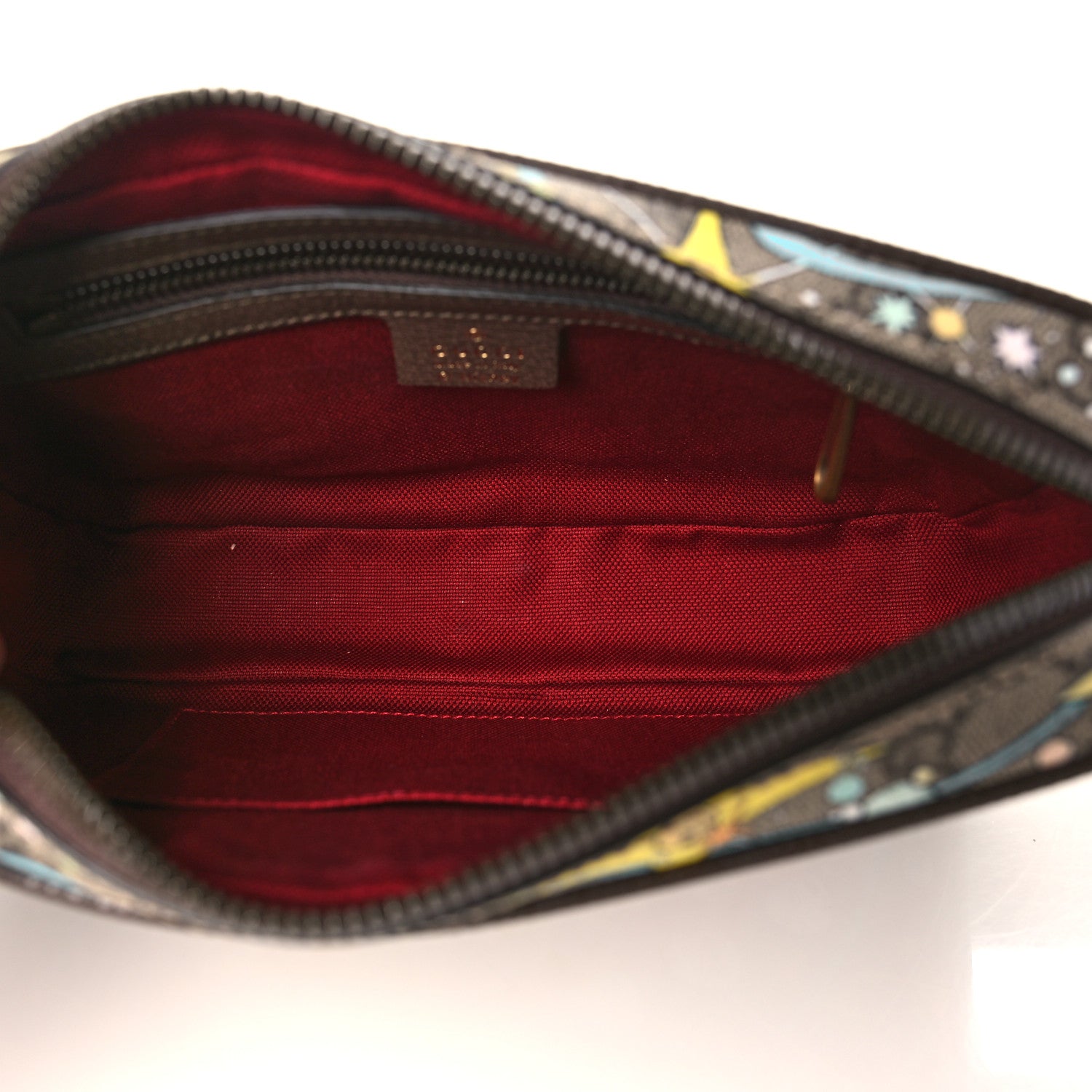 Gucci X DISNEY GG Supreme Monogram Donald Duck Small Interlocking G Belt Bag 90 36 Beige Multicolor New Acero 5 of 9