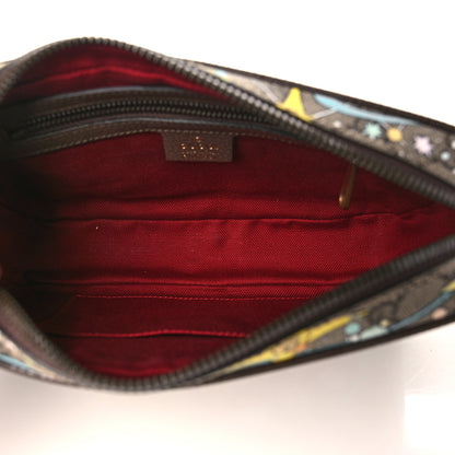 Gucci X DISNEY GG Supreme Monogram Donald Duck Small Interlocking G Belt Bag 90 36 Beige Multicolor New Acero 5 of 9