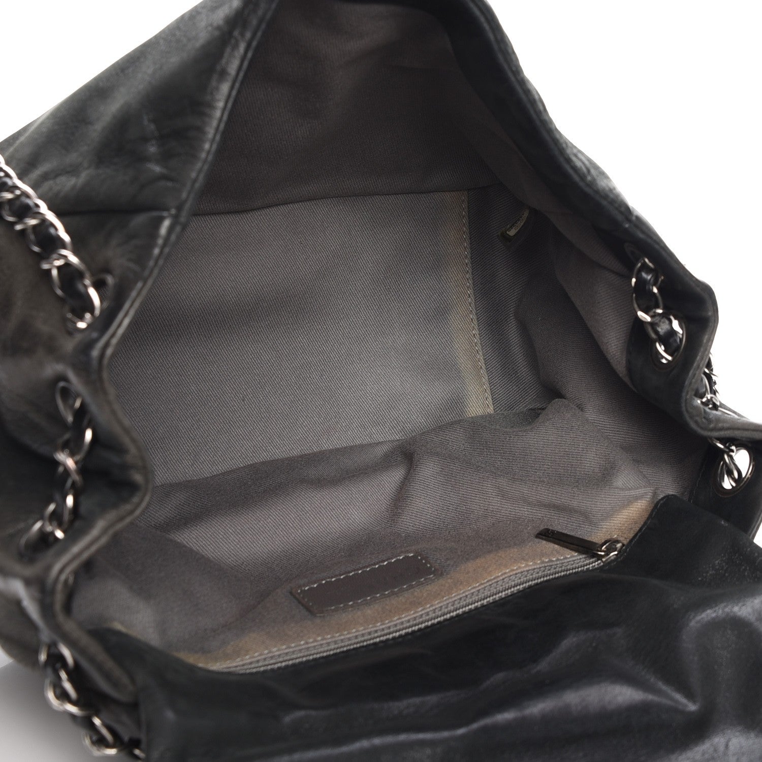Chanel Iridescent Calfskin Glint Accordion Flap Black 5 of 10