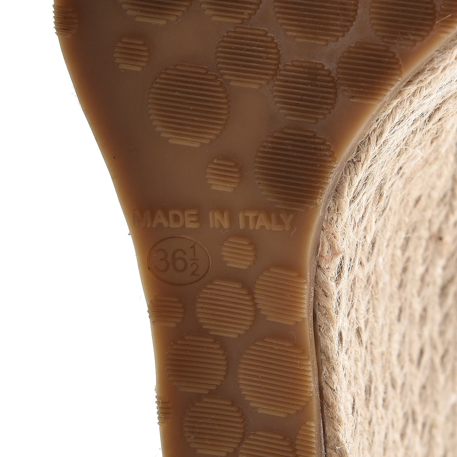 Jimmy Choo Calfskin Snake Print Polar Espadrille Wedges 36.5 Natural 9 of 9