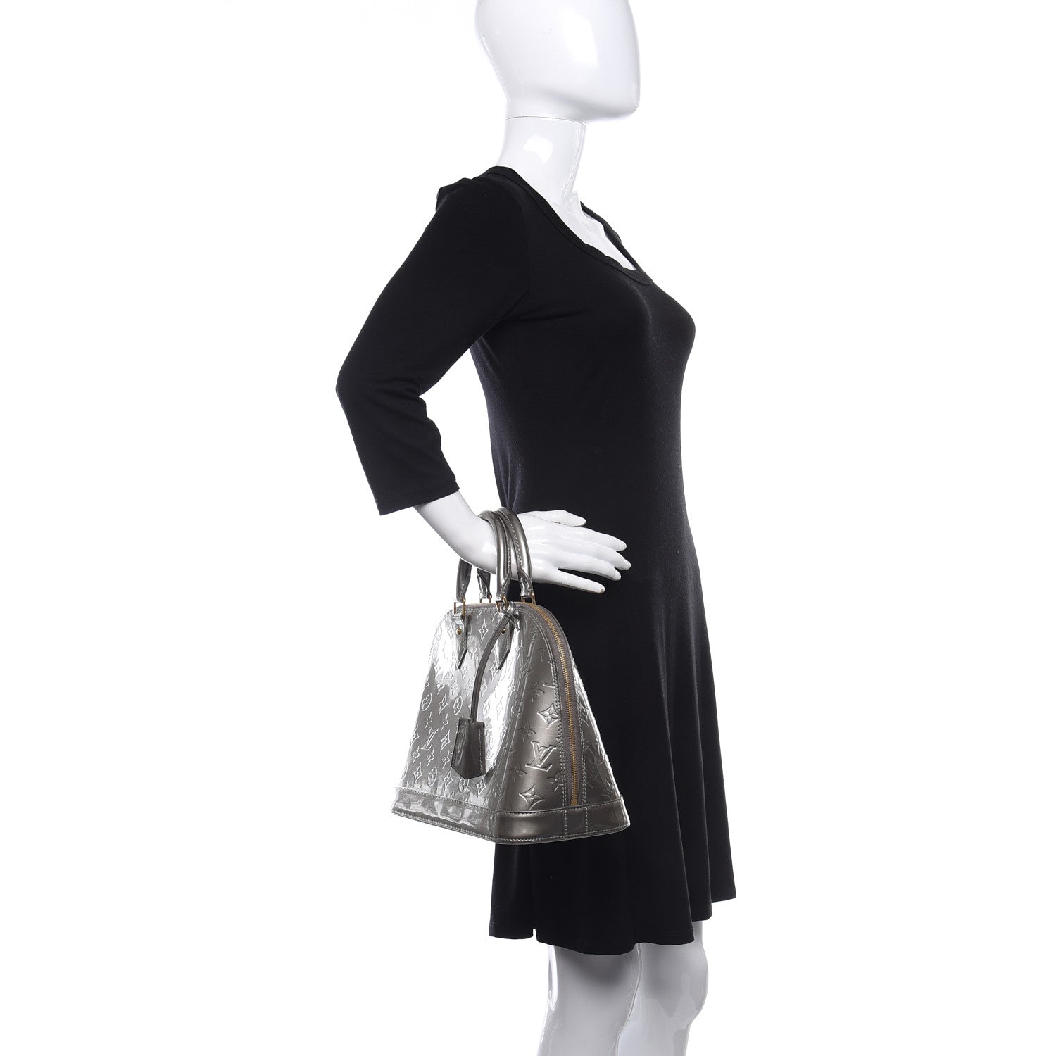 Louis Vuitton Vernis Alma PM Gris Art Deco 2 of 8
