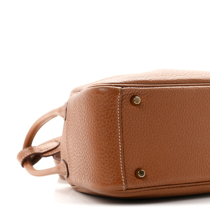 Hermes Taurillon Clemence Mini Lindy 20 Gold 9 of 13