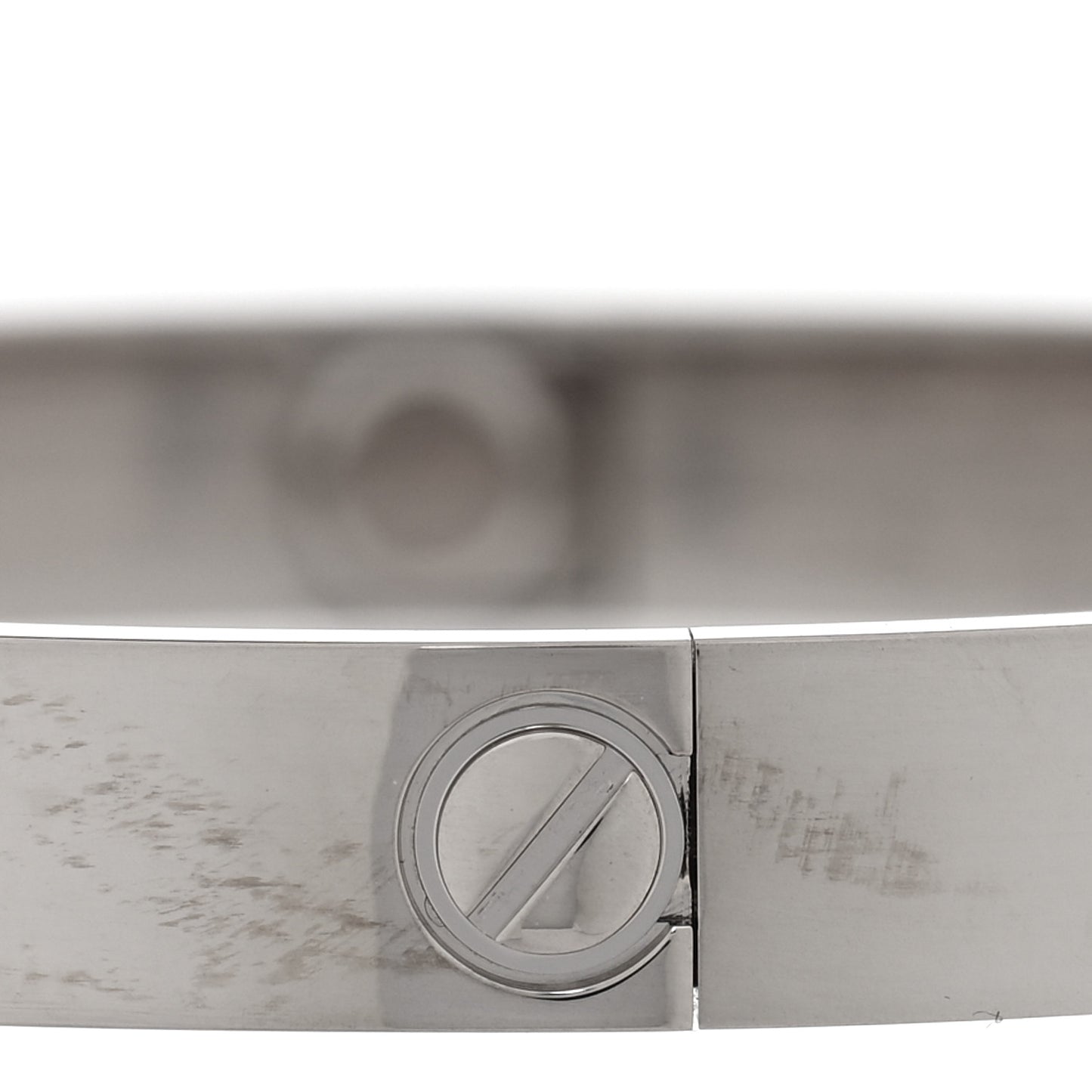 18K White Gold LOVE Bracelet 17