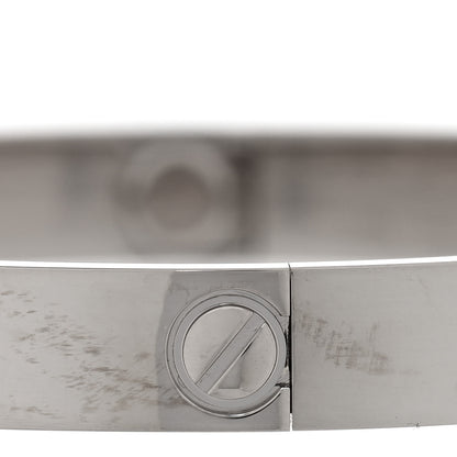 Cartier 18K White Gold LOVE Bracelet 17 4 of 7