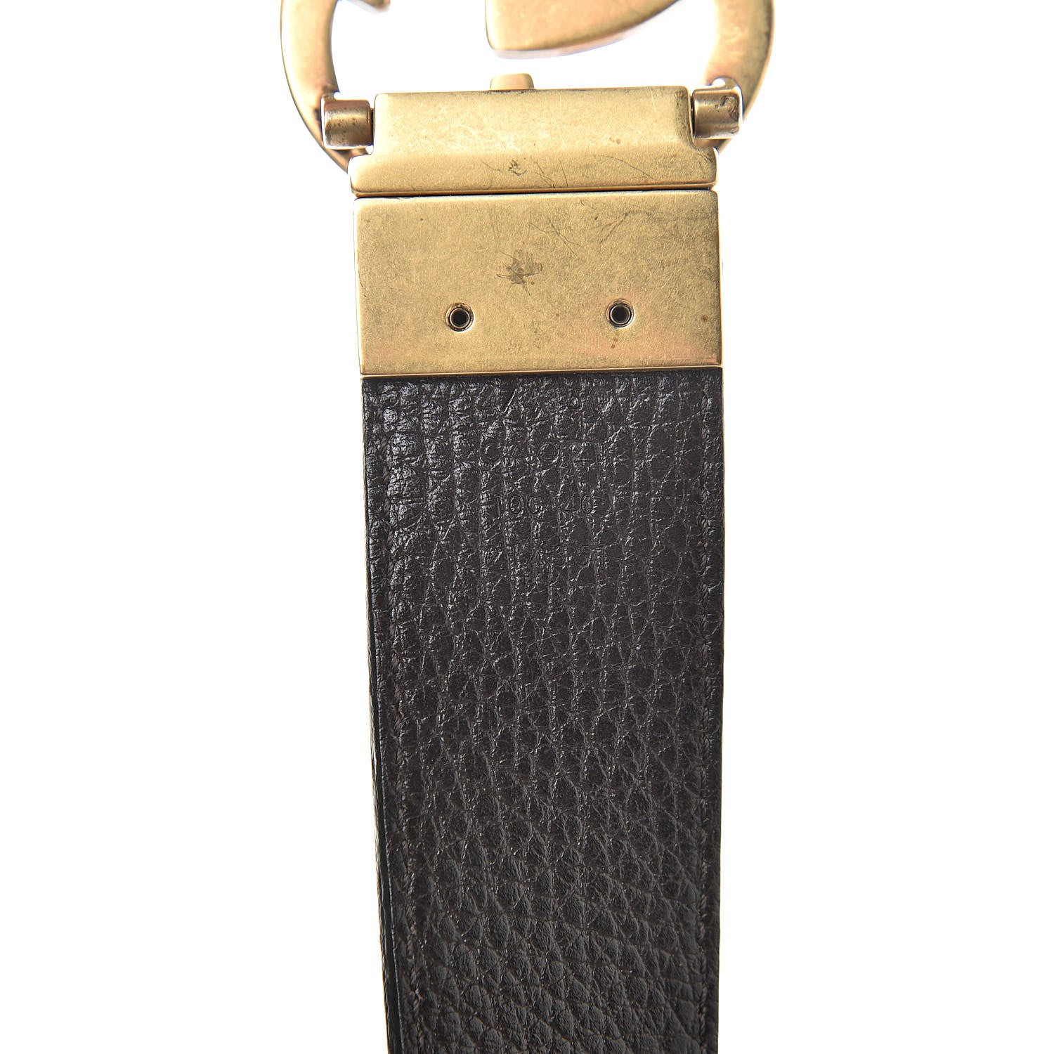 Gucci Dollar Calfskin Double G Reversible 37mm Belt 100 40 Black New Acero 4 of 6