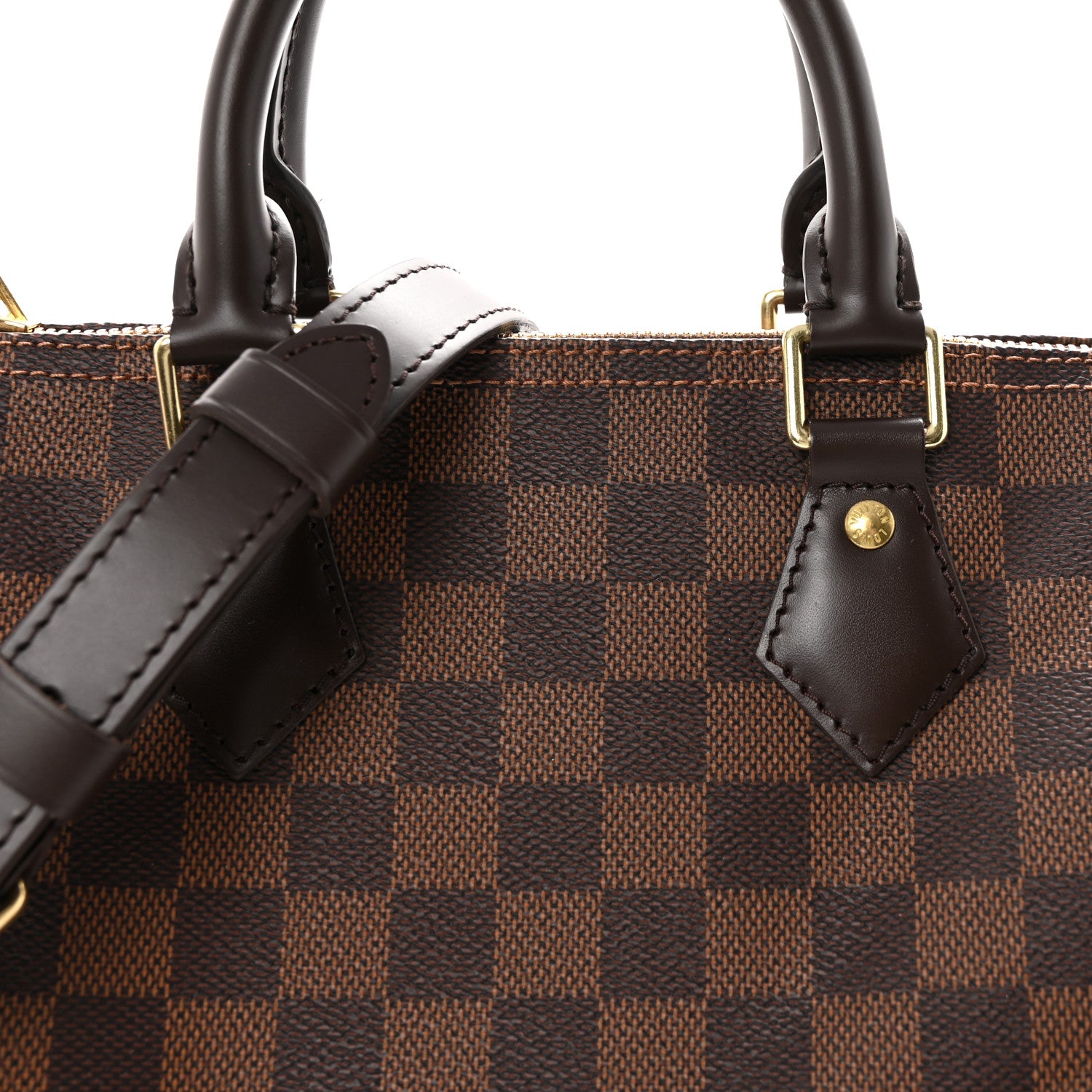 Louis Vuitton Damier Ebene Speedy Bandouliere 25 8 of 10