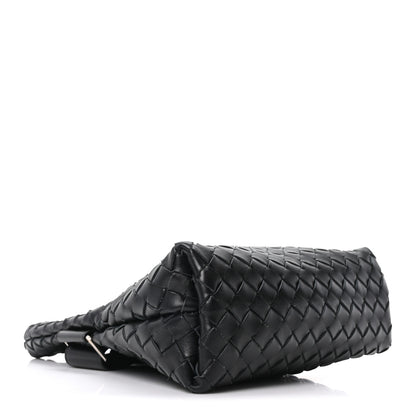 Bottega Veneta Nappa Intrecciato Small Fold Crossbody Messenger Black 4 of 9