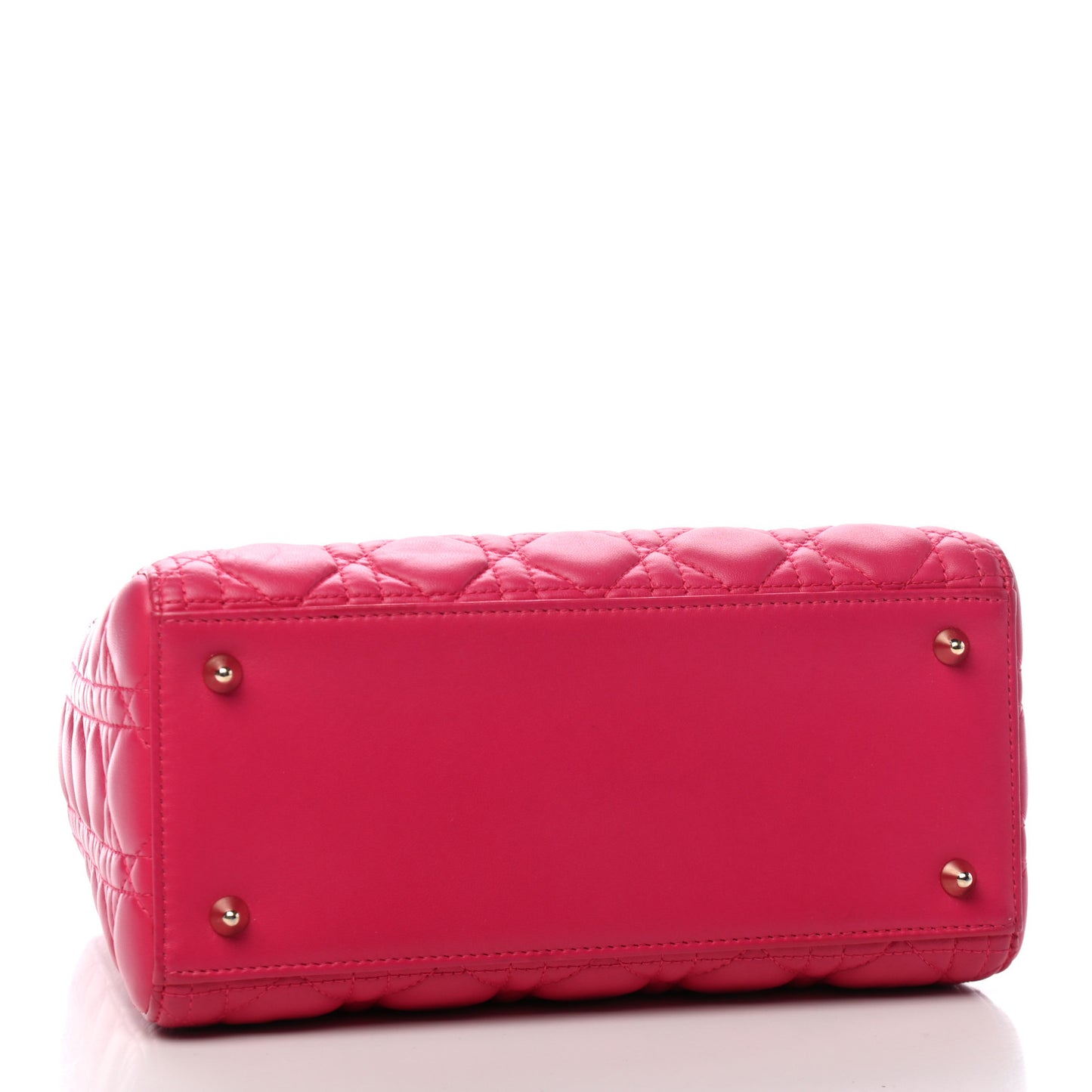 Lambskin Cannage Medium Lady Dior Pink