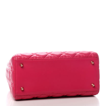 Christian Dior Lambskin Cannage Medium Lady Dior Pink 3 of 8