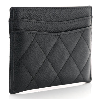 Chanel Caviar Quilted Card Holder Black 3 of 9