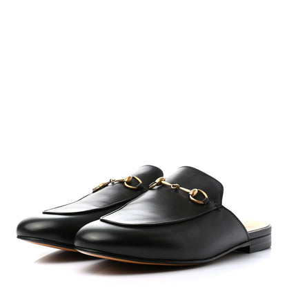 Gucci Calfskin Womens Princetown Slippers 40.5 Black 3 of 7
