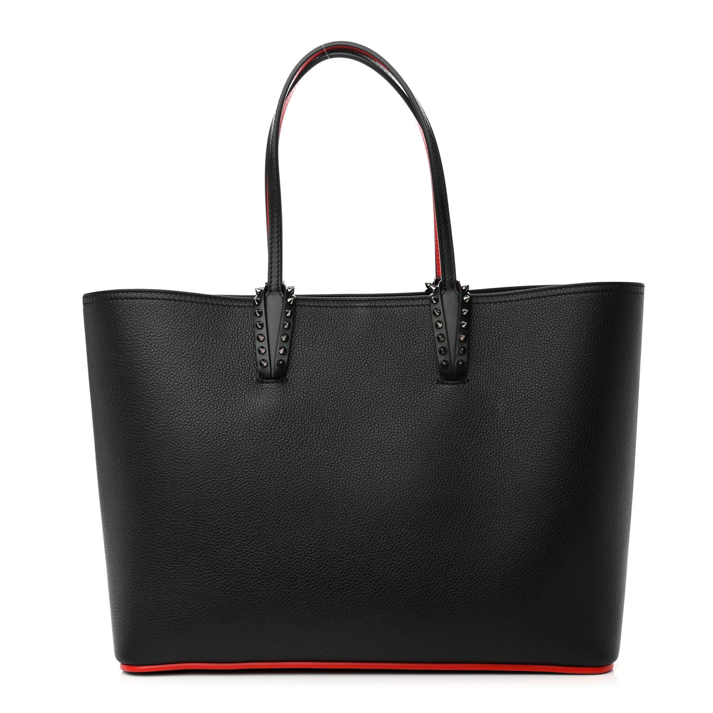 Calfskin Spikes East West Cabata Tote Black
