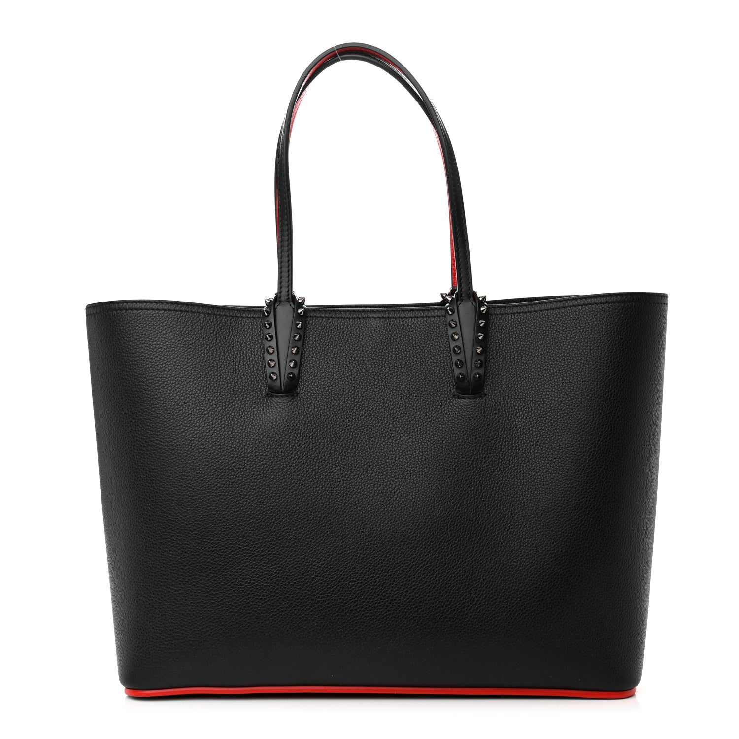 Christian Louboutin Calfskin Spikes East West Cabata Tote Black 3 of 11